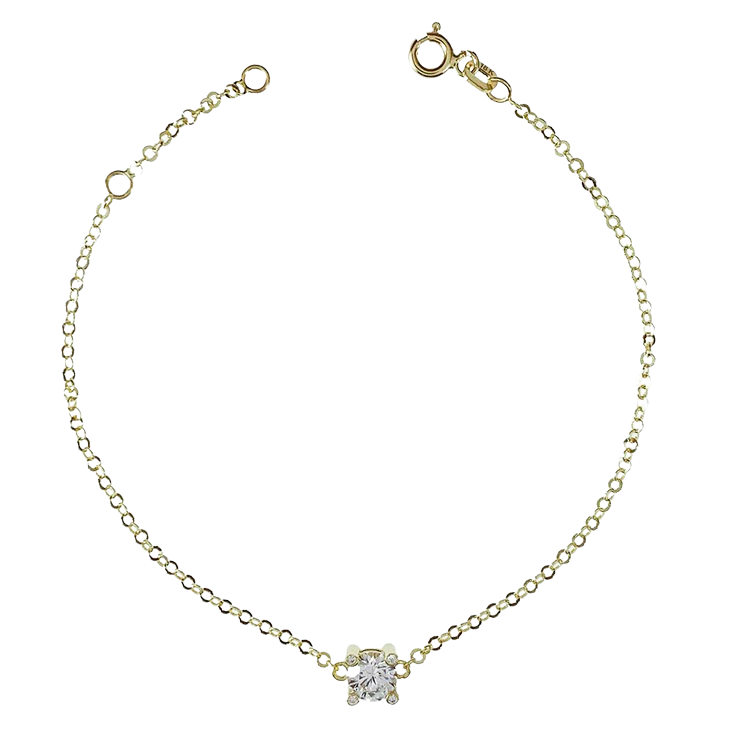 Vackert armband Sparkling Stone med cz-stenar i 18K guld från Catwalk Jewellery