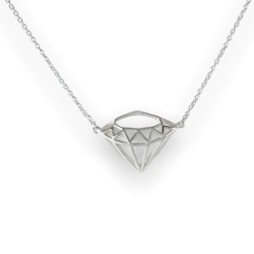 Halsband Diamond Silver / Förgyllt Silver