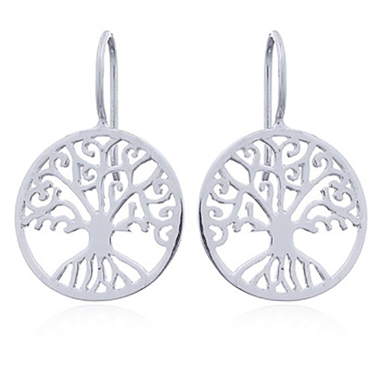 Läckra örhängen Tree of Life i 925 silver från Catwalksmycken