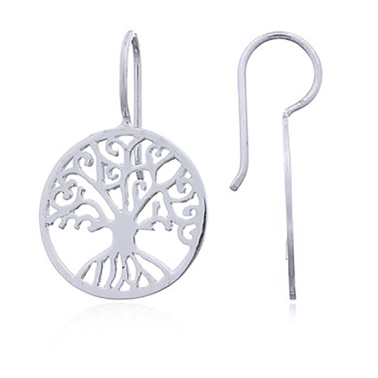 Läckra örhängen Tree of Life i 925 silver från Catwalksmycken