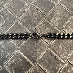 Halsband Pansar Svart Stål - 6,5 mm
