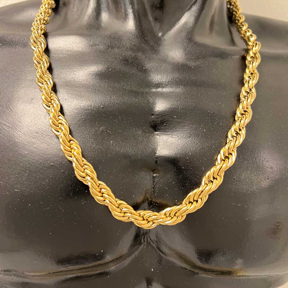Halsband cordell i förgyllt stål från Catwalksmycken