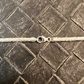Rund Kejsarlänk Silver - Halsband 3 mm