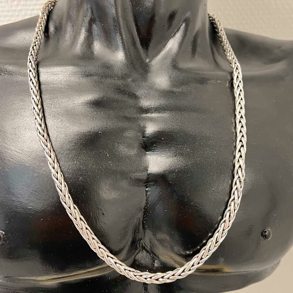Rund Länk Oxiderat Silver - Halsband 4,5 mm - Catwalk Jewellery