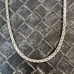 Rund Länk Oxiderat Silver - Halsband 4,5 mm