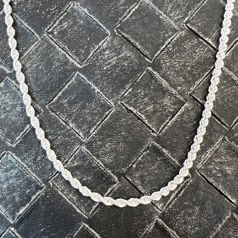 Cordellänk halsband i 925 silver av unik och modern design från Catwalksmycken