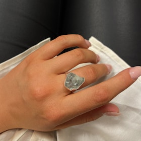 Ring Aquamarine Ädelsten Silver