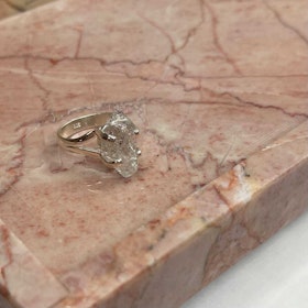 Ring Herkimer Ädelsten