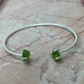 Armring Peridot Ädelsten Silver