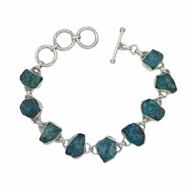 Armband Apatite Ädelstenar Silver