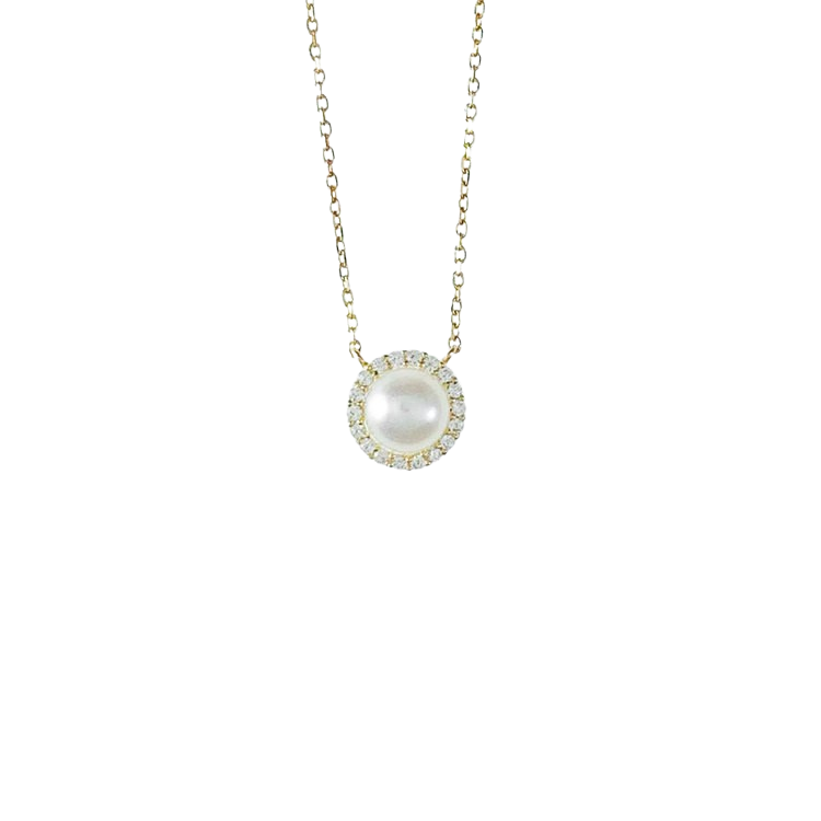 Vackert halsband Shiny Pearl i 18K guld från Catwalk Jewellery