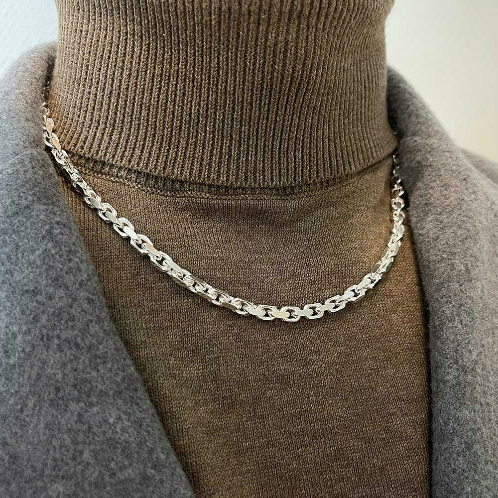 Ankarkedja Halsband Silver - 5 mm - Catwalk Jewellery