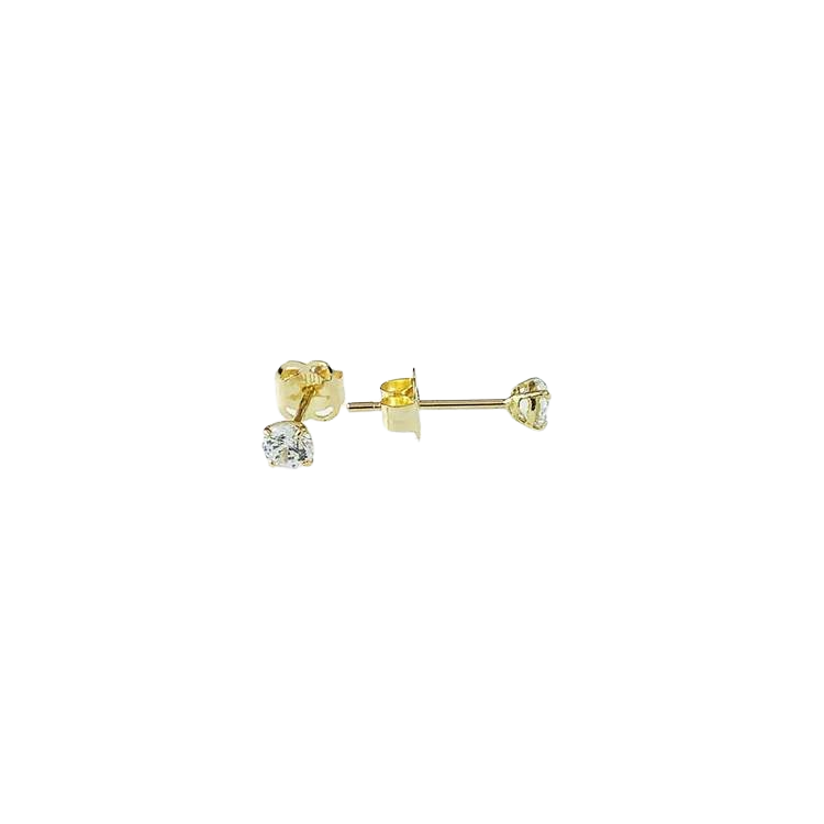 vackra guldörhängen, örhängen i 18 karats guld med cz stenar från Catwalksmycken