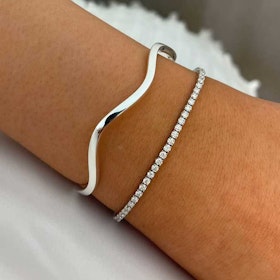 Tennisarmband Diamonds 18K Vitguld - 3,0 ct