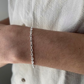 Marinalänk Silver - Armband 3 mm