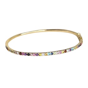 Guldarmring Colored Diamonds 18K