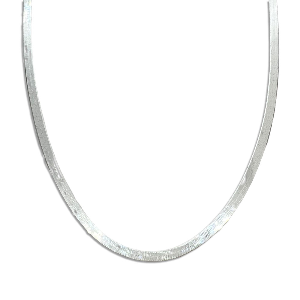 Halsband Herringbone i 925 silver från Catwalksmycken