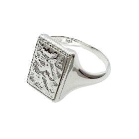 Klackring Square Mystery Silver