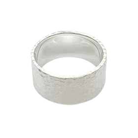 Ring Hammered Silver