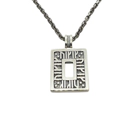 Hänge Viking Runes Oxiderat Silver