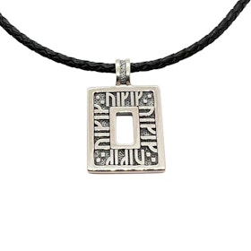 Hänge Viking Runes Oxiderat Silver