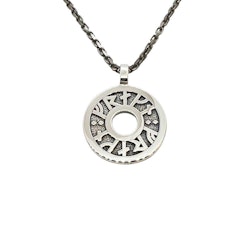 Hänge Viking Runes Oxiderat Silver