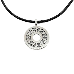 Hänge Viking Runes Oxiderat Silver