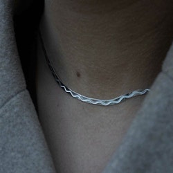 Halsband Waves Silver