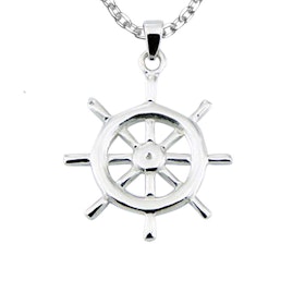 Hänge Ship Wheel 925 Silver