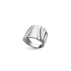 Ring Silky Drape Rhodinerat Silver