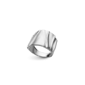 Ring Silky Drape Rhodinerat Silver