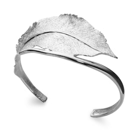 Armring Stardust Leaf Rhodinerat Silver