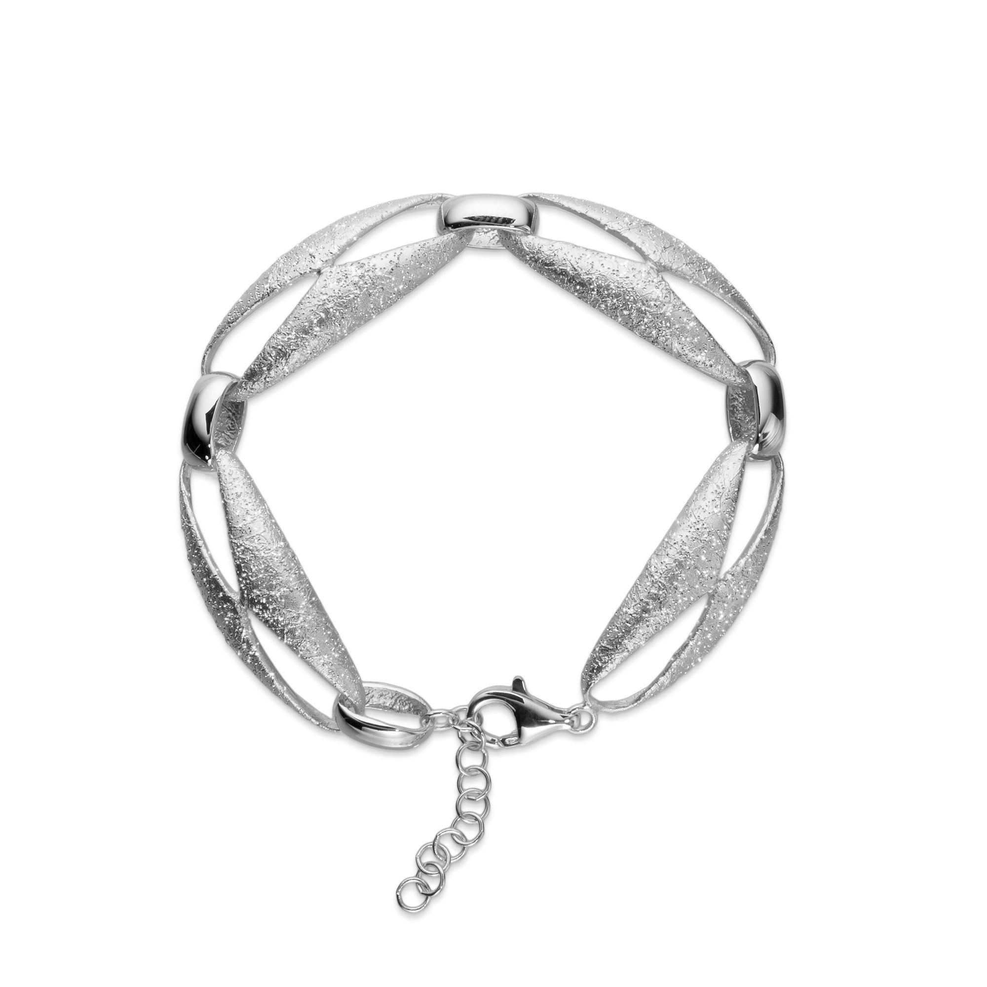 vackert armband i rhodinerat 925 silver från catwalksmycken