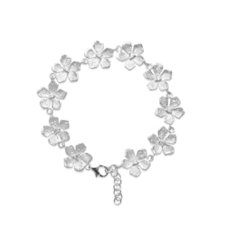 Armband Stardust Flower Rhodinerat Silver