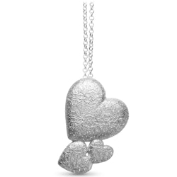 Hänge Stardust Hearts Rhodinerat Silver