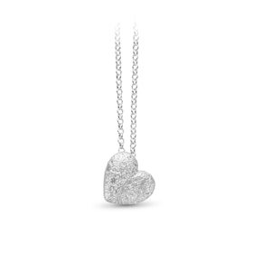 Hänge Stardust Small Heart Rhodinerat Silver