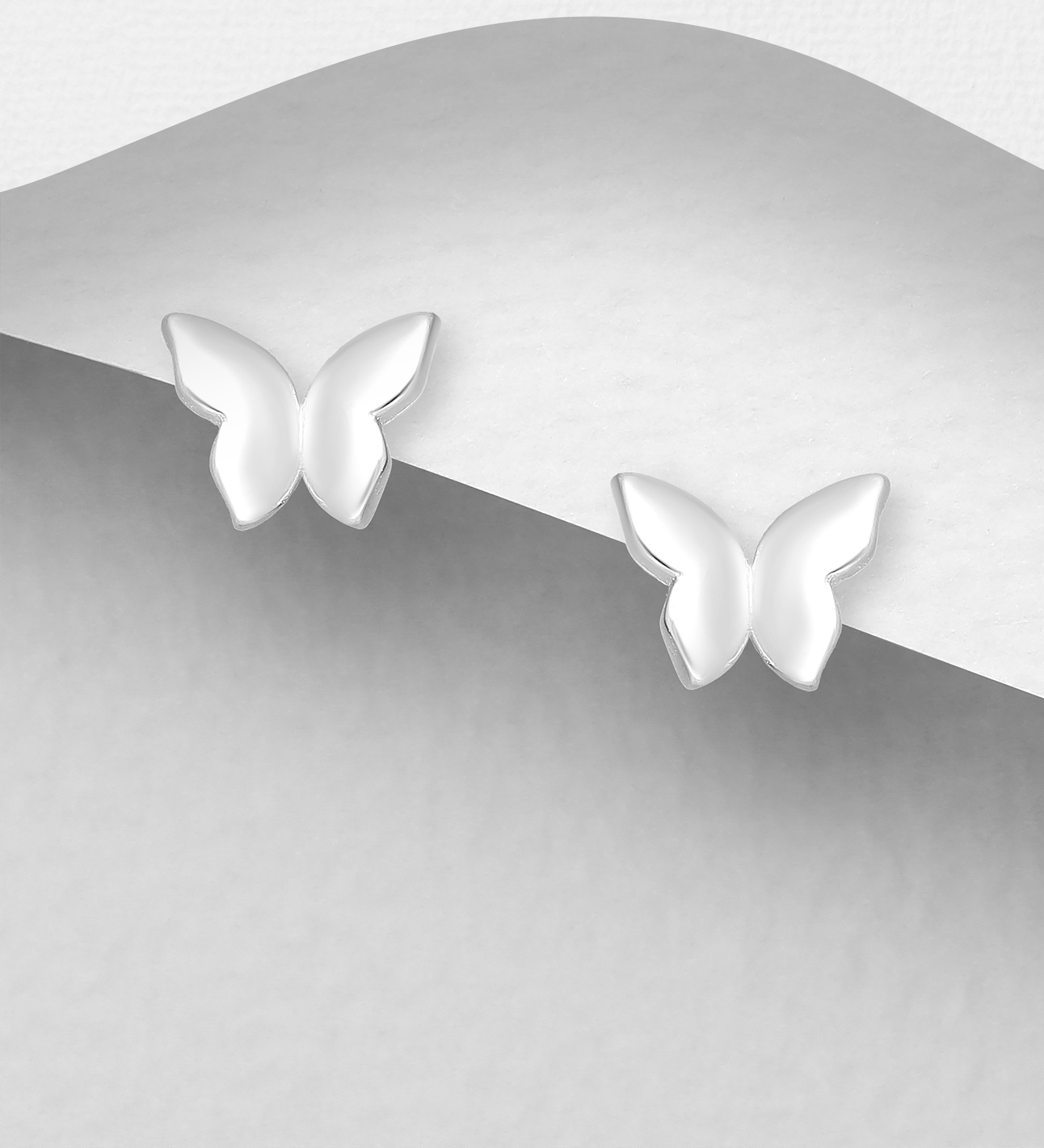 vackra örhängen med fjärilar i silver från catwalksmycken