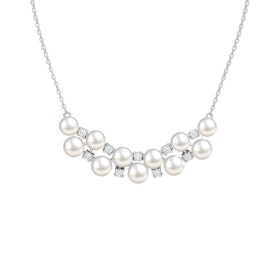 Halsband Luxury Pearl Silver