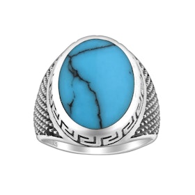 Ring Turquoise Oxiderat Silver