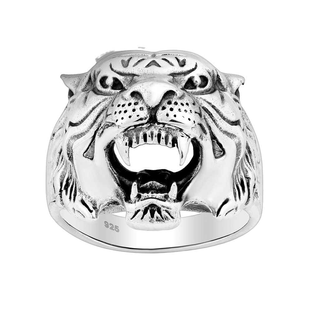 Ring Tiger Oxiderat Silver