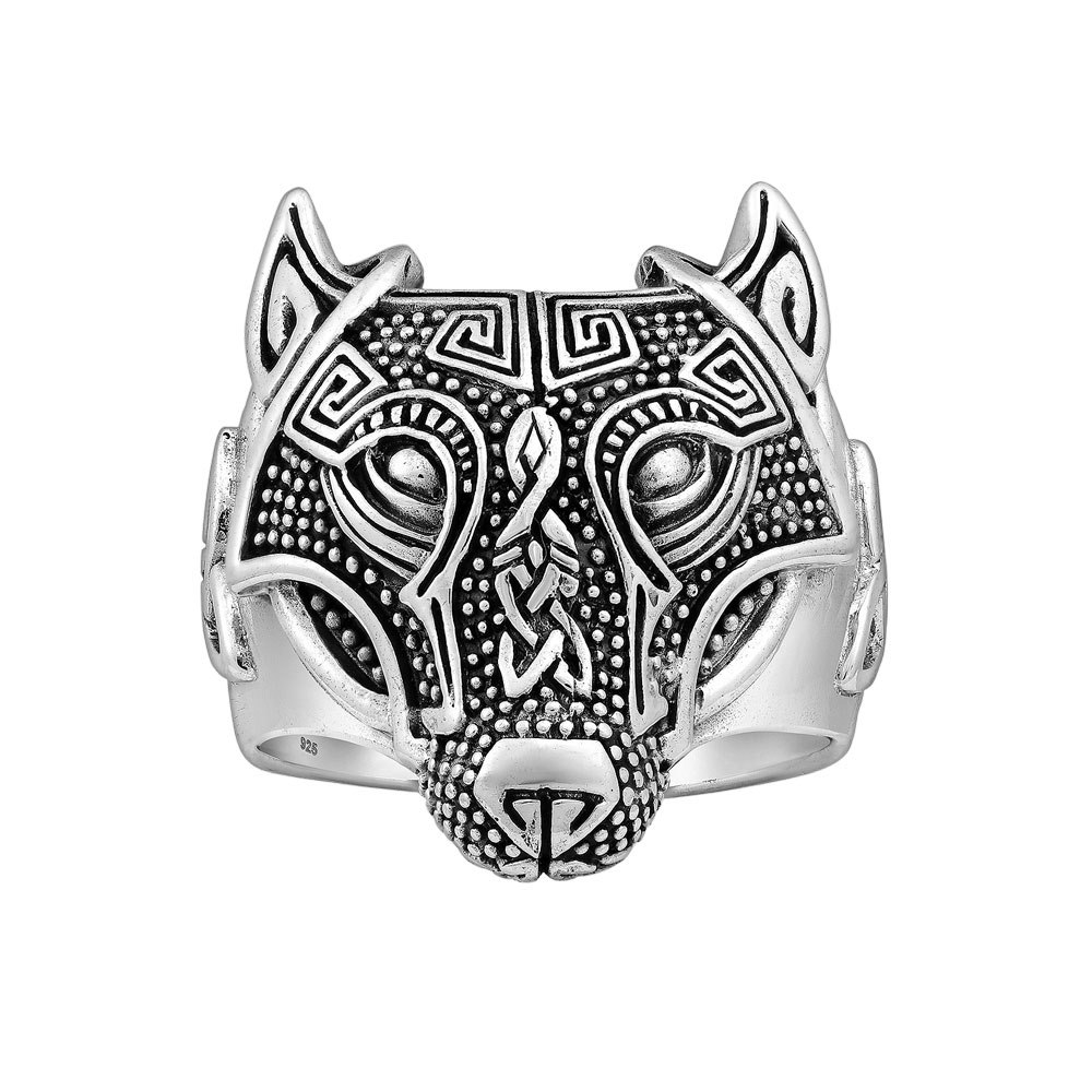 Ring Wolf Oxiderat Silver