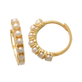 Creoler Pearls 18K guld - 17,6 x 3 mm