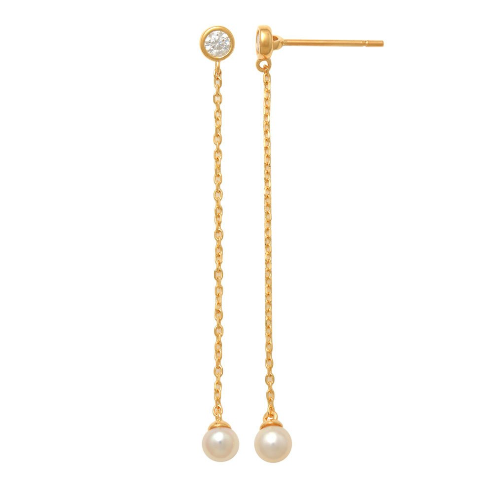 Guldörhängen Pearl 18K - Catwalk Jewellery