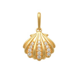 Guldhänge Sparkling Seashell 18K