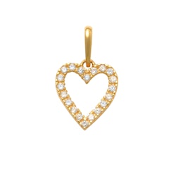 Guldhänge Sparkling Heart 18K