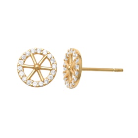 Guldörhängen Sparkling Wheel 18K