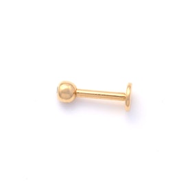 Guldpiercing Sparkling Stone 18K