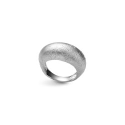 Ring Matte Bumpy Rhodinerat Silver