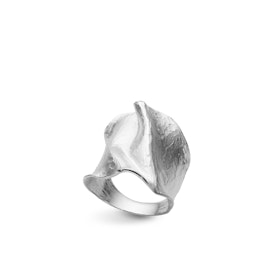 Ring Uneven Rhodinerat Silver
