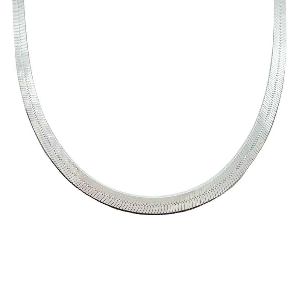 Halsband Herringbone Silver - 3,5 mm